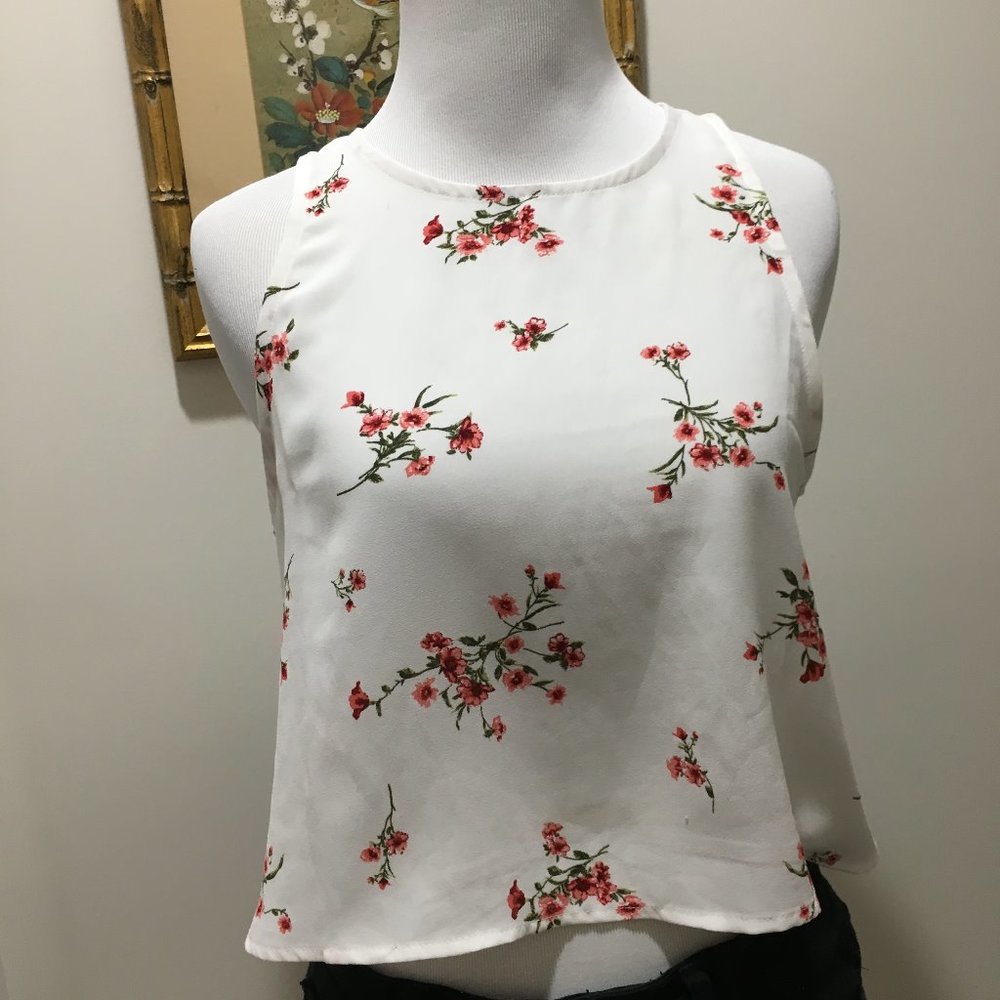 3 for $15 Sale: F21 Floral Crop Blouse